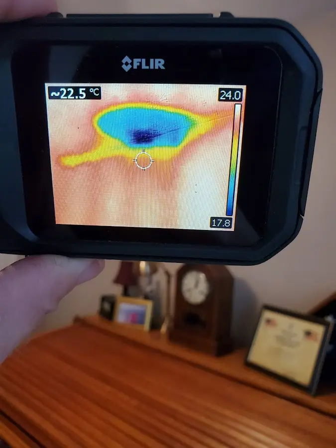 Thermal imaging inspection for water damage in Barrington